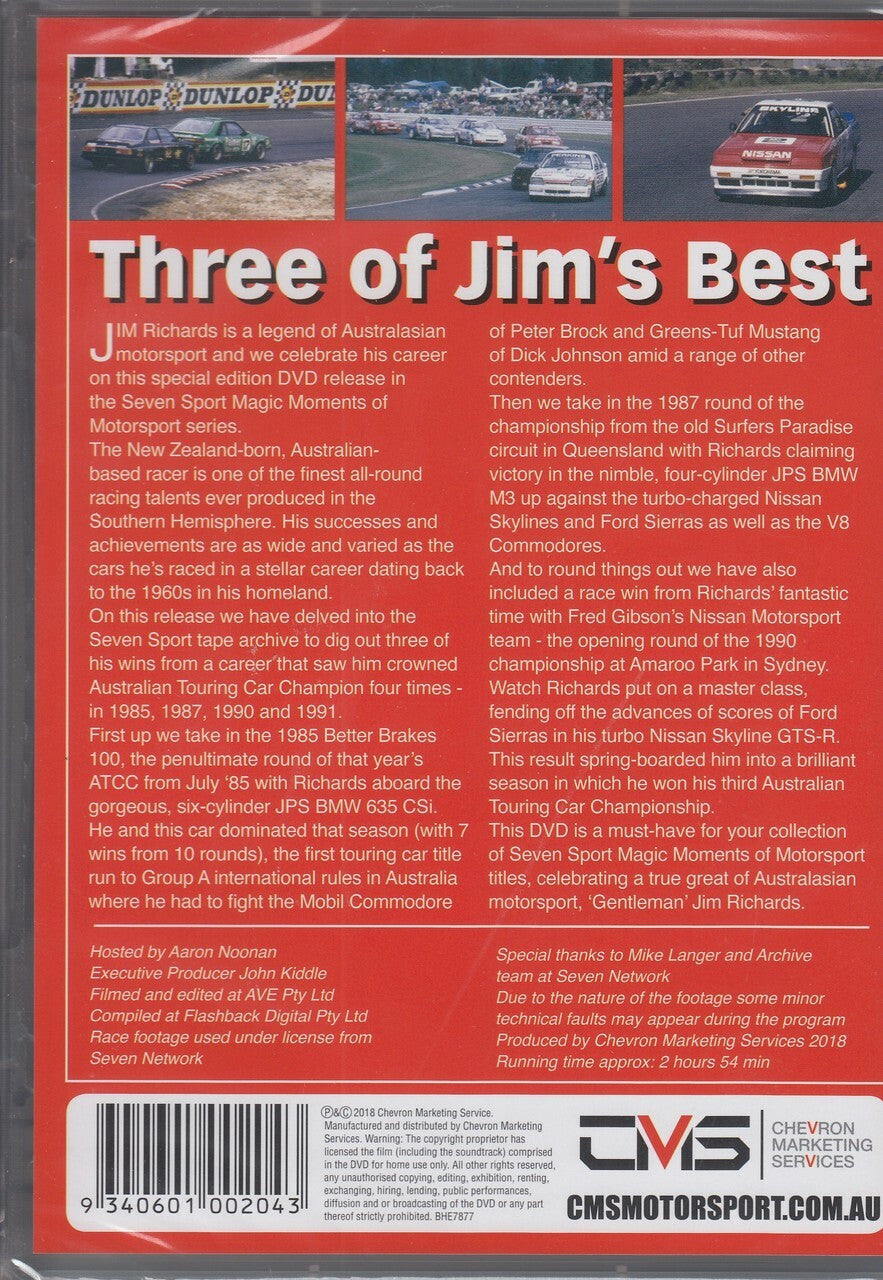 Three of Jim's Best DVD - Three Classic Wins by the Legendary Jim Richards