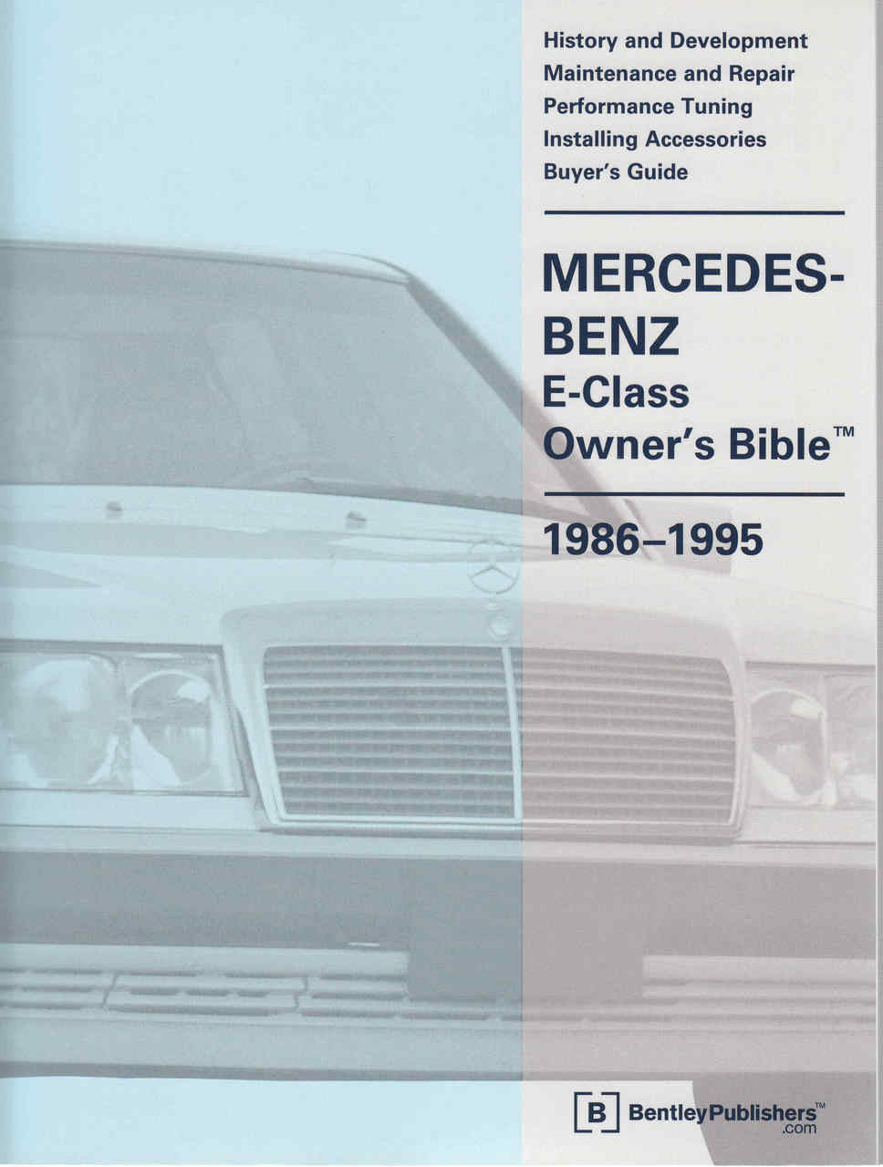 Mercedes-Benz owner’s manual cover for E-Class (W124), 1986–1995