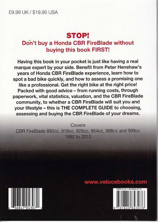 Honda CBR FireBlade 1992 - 2010: The Essential Buyer's Guide