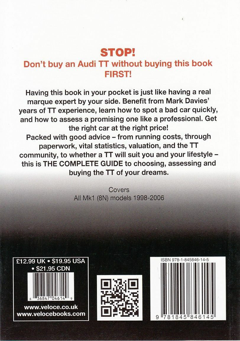 Audi TT All Mk1 (8N) models 1998 - 2006: The Essential Buyer's Guide Back Cover