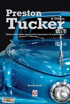 Automotive innovation book with blue classic car on cover