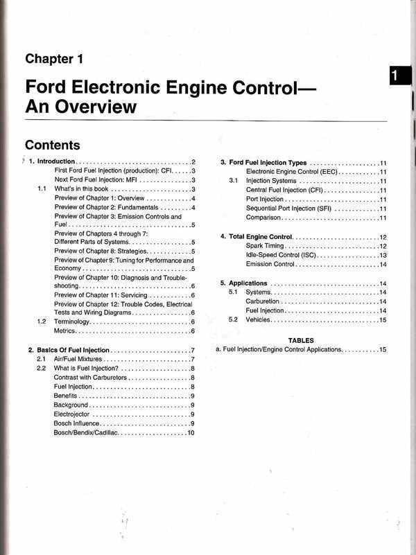 Ford Fuel Injection &amp; Electronic Engine Control 1980 - 1987