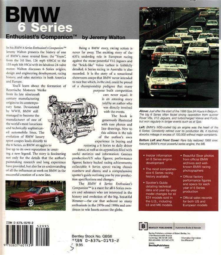BMW 6 Series Enthusiast's Companion
