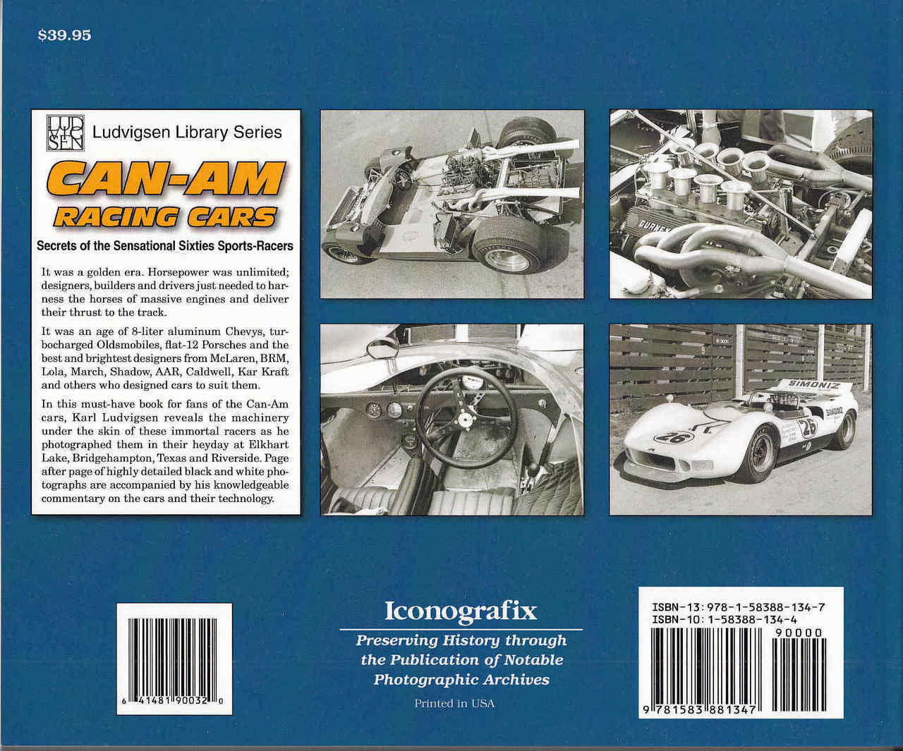 Can-Am Racing Cars: Secrets of the Sensational Sixties Sports-Racers Back Cover