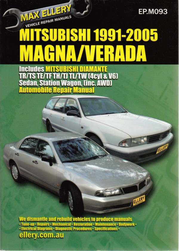 Mitsubishi Magna, Verada TR,TS, TE,TF, TH,TJ, TL,TW 1991 - 2005 Workshop Manual