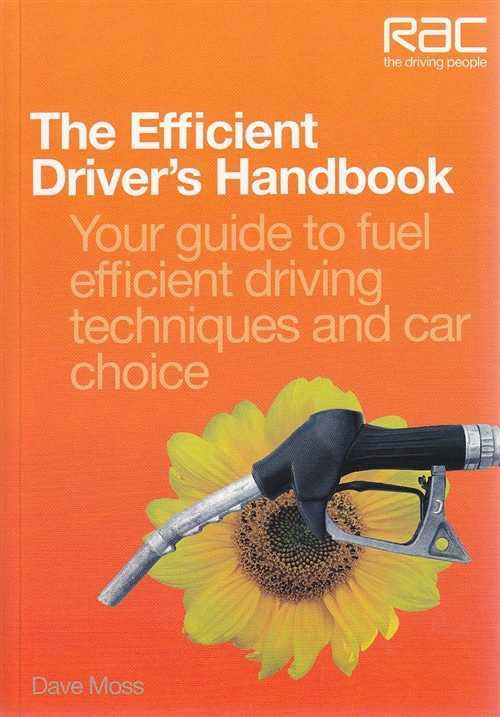 Efficient driver’s handbook cover with RAC logo, fuel pump nozzle and flower