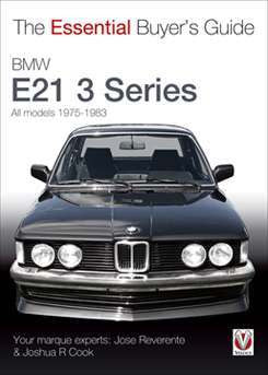 BMW E21 3 Series essential buyer's guide book with front car photo