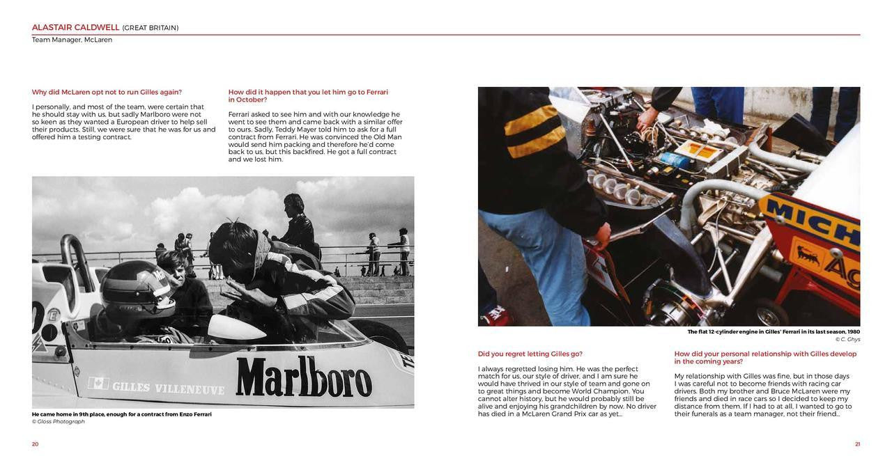 Gilles Villeneuve - His Untold Life from Berthierville to Zolder (by Karoly Mehes, 9781785314582 )