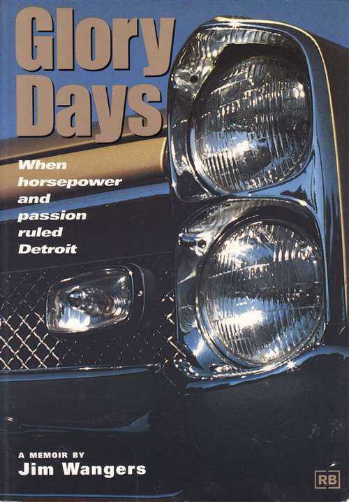 Glory Days book cover with classic car headlights and large title text