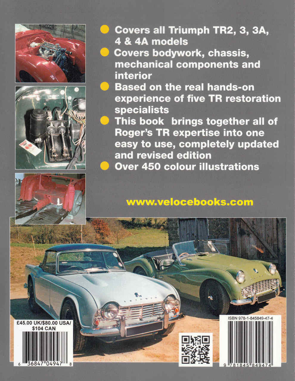How To Restore Triumph TR2,3,3A 4 & 4A: Enthusiast's Restoration Manual (9781845849474) - back