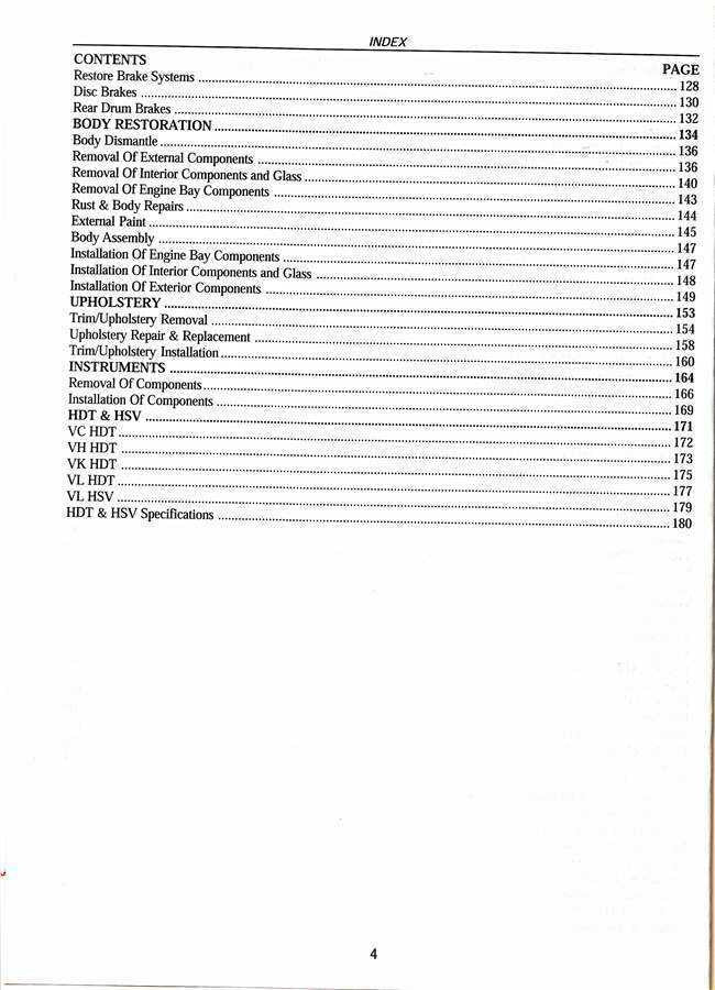 How to Restore Your Holden Commodore VB, VC, VH, VK, VL 1978 - 1988 Manual