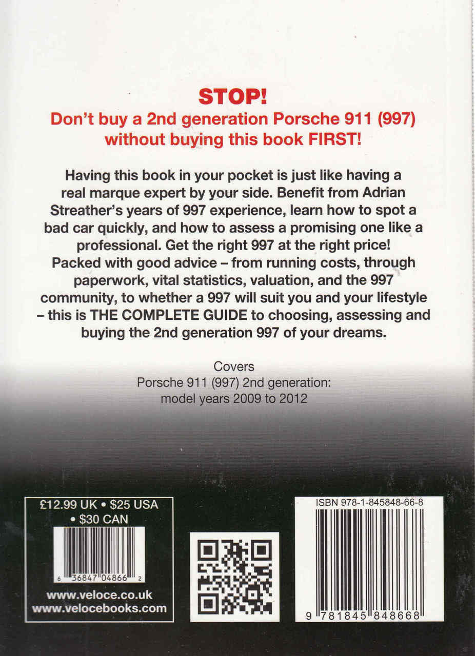 Porsche 911 (997) 2nd generation: model years 2009 to 2012: The Essential Buyer's Guide (9781845848668) - back