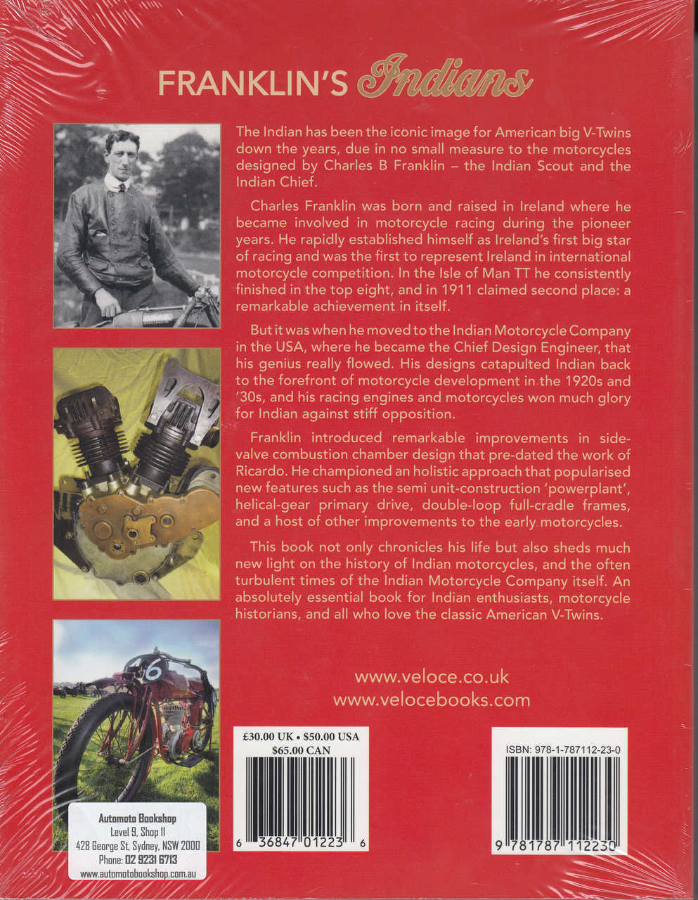 Franklin's Indians: Irish motorcycle racer Charles B Franklin, designer of the Indian Chief