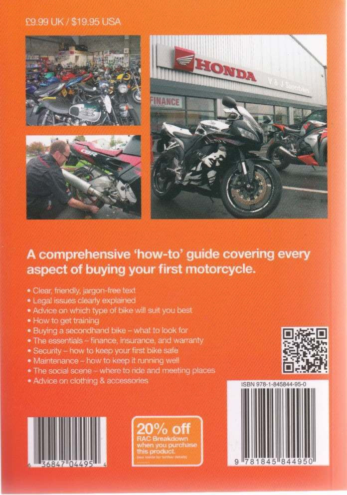 Motorcycles A Ffirst-time Buyer's Guide Back Cover