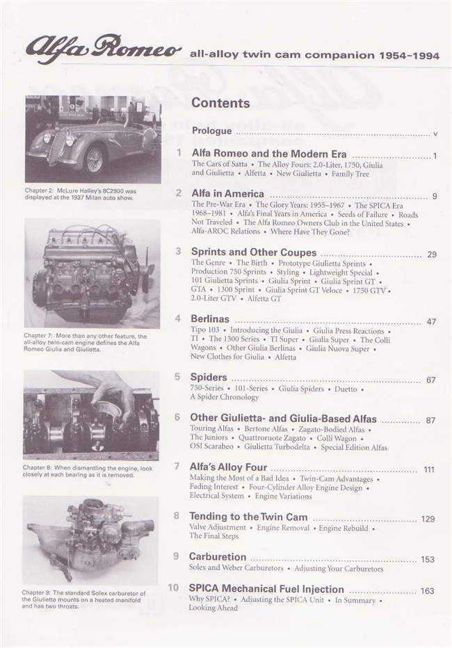 ALFA ROMEO All-Alloy Twin Cam Companion 1954-1994