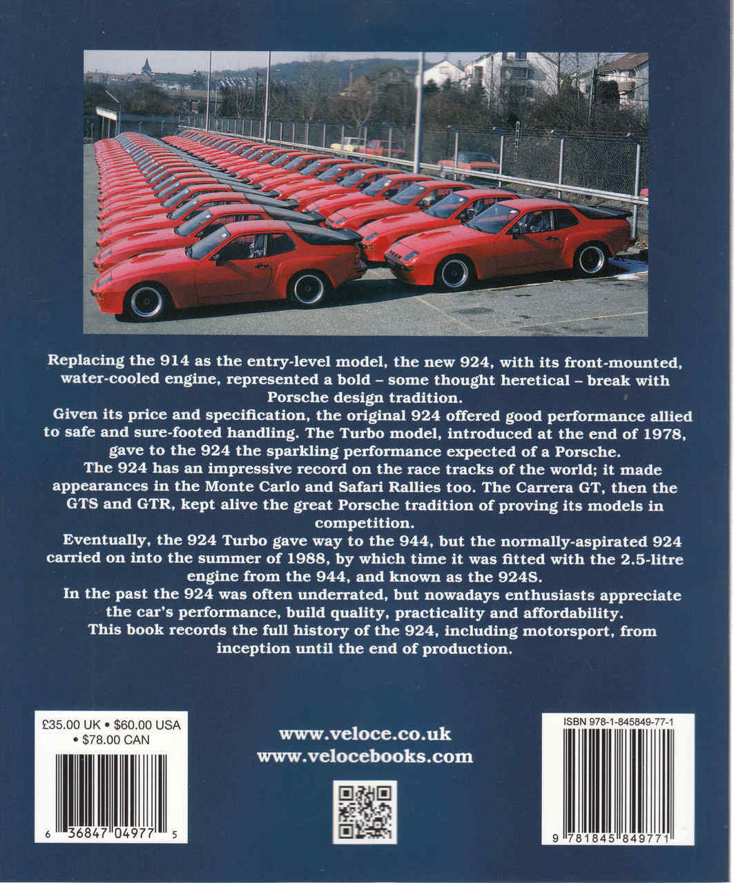 Porsche 924 (Veloce Classic Reprint Series) (9781845849771) - back