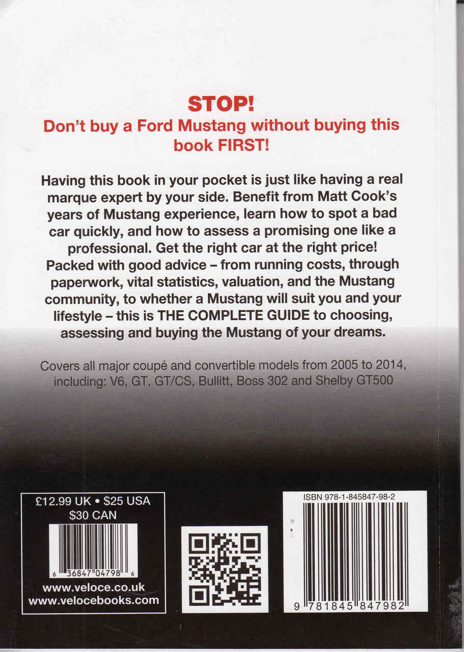 The Essential Buyer's Guide: Ford Mustang Fifth Generation / S197 2005 to 2014 - back