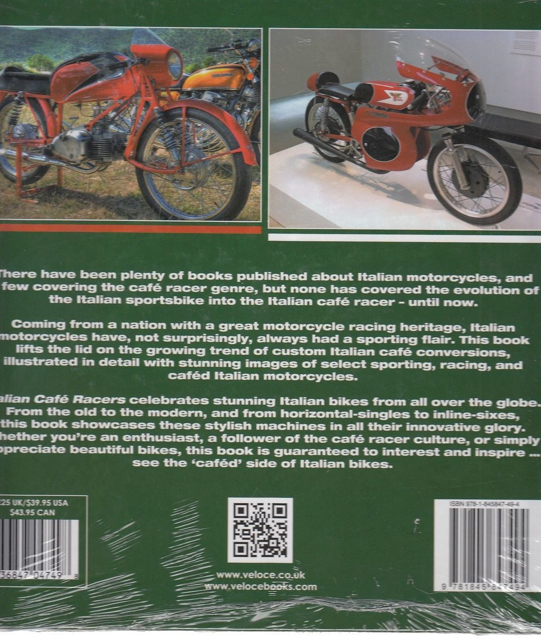 Italian Cafe Racers Back Cover