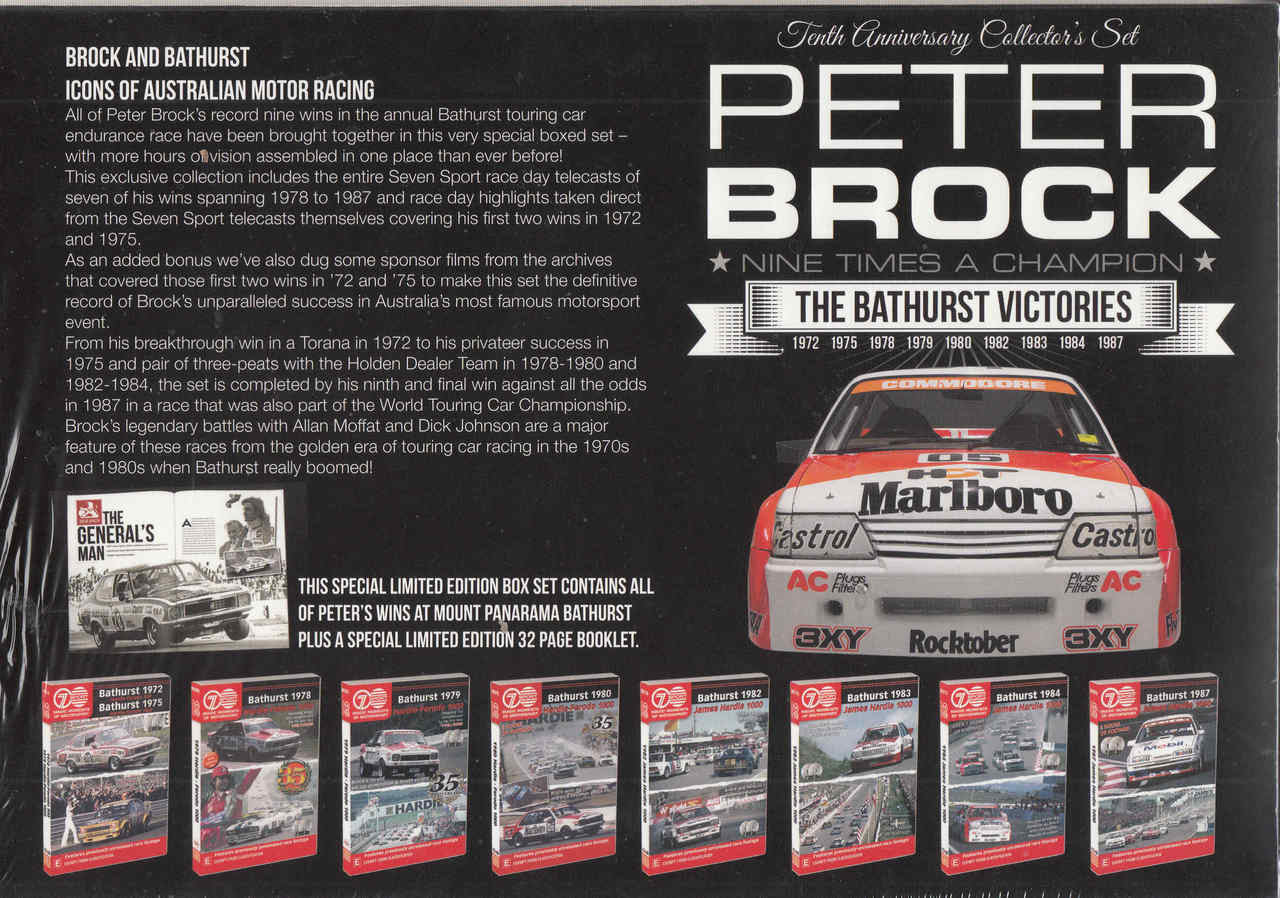 Peter Brock Tenth Anniversary Collector's Set DVD (9340601001695) - back