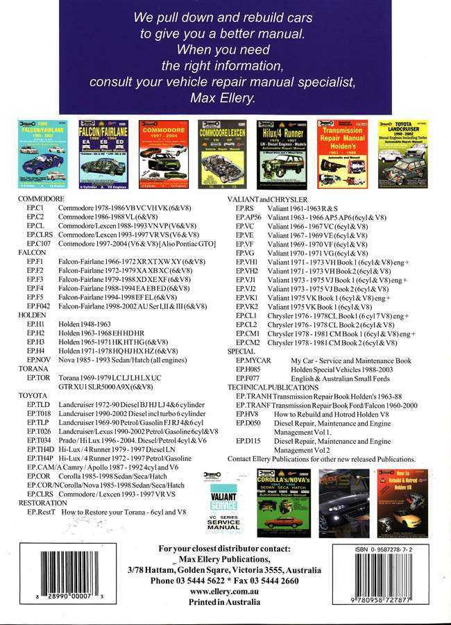 Toyota Hi-Lux &amp; 4Runner Diesel LN Series 1979 - 1997 Workshop Manual
