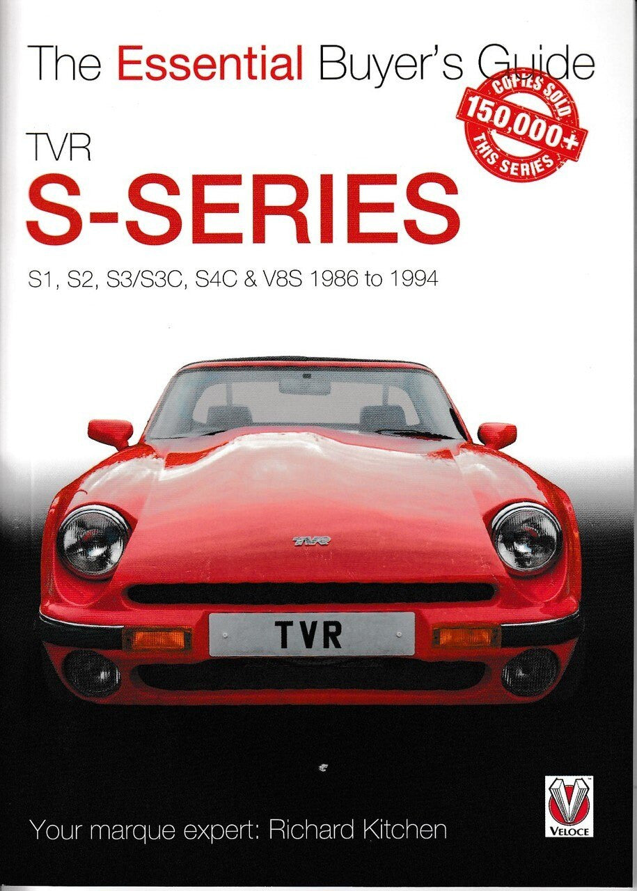 TVR S-Series buyer's guide, front cover with red sports car and S-SERIES title
