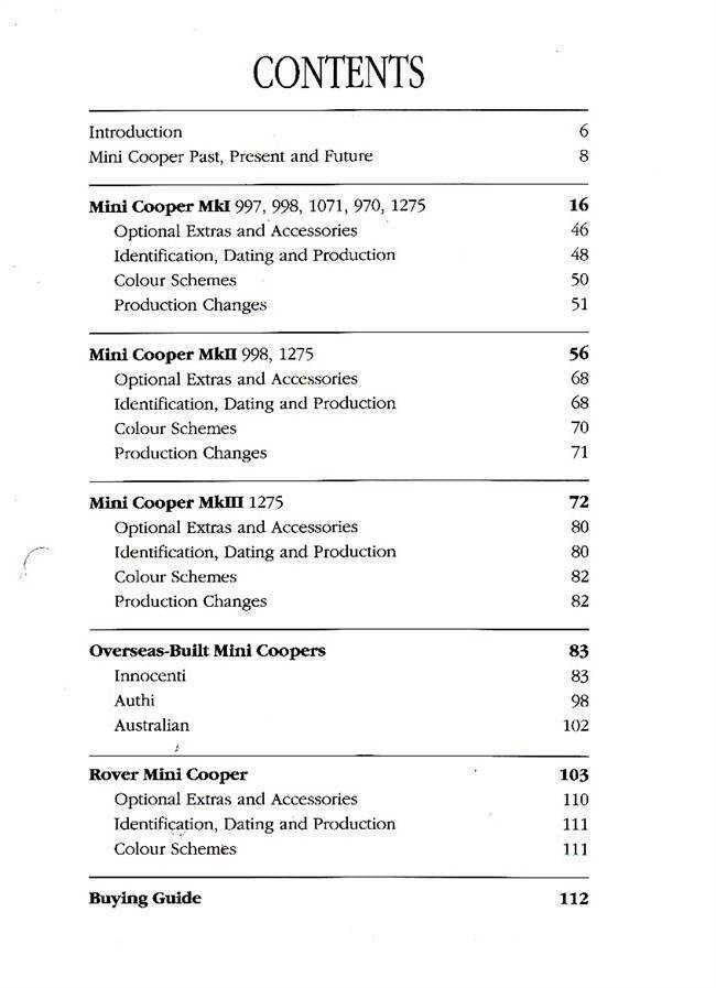 Original Mini Cooper and Cooper S The Restorer's Guide