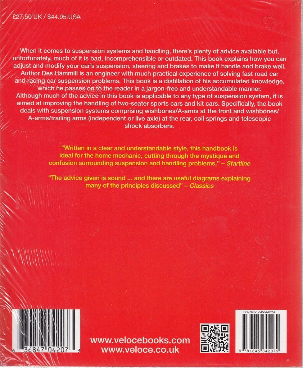 Automotive suspension and brakes high-performance manual, rear cover with barcode