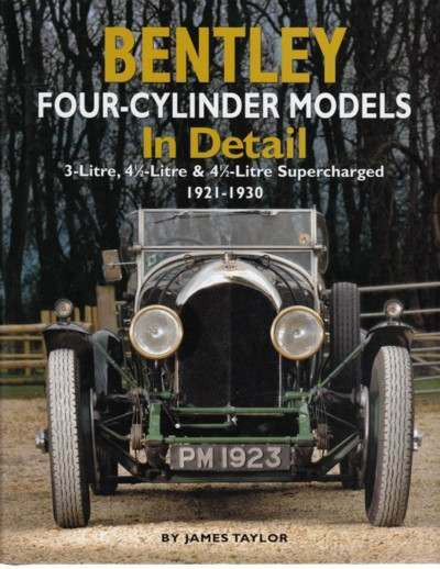 Bentley four-cylinder models in detail book with vintage car on cover
