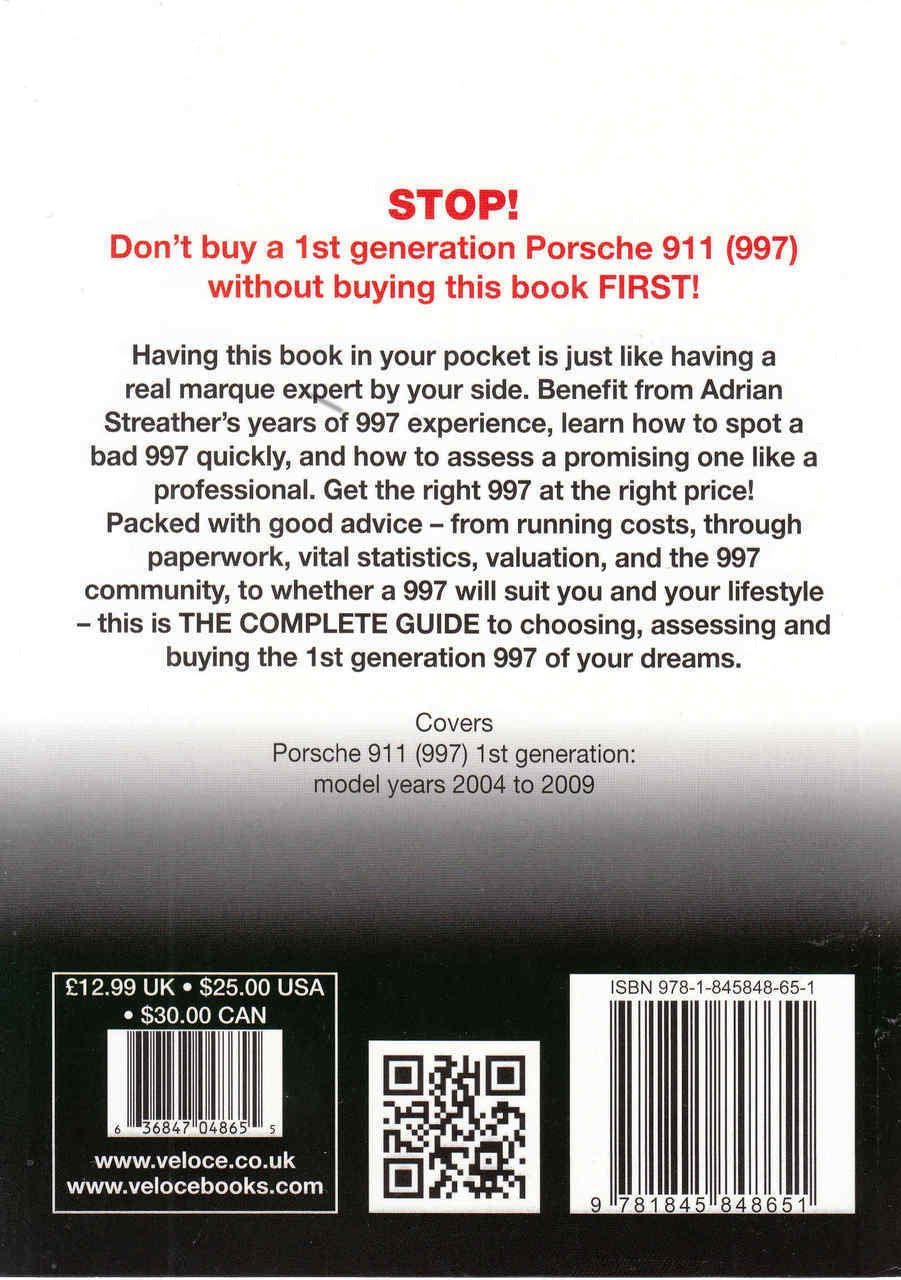 Porsche 911 (997) 1st Generation 2004 to 2009: The Essenial Buyer's Guide (9781845848651) - back