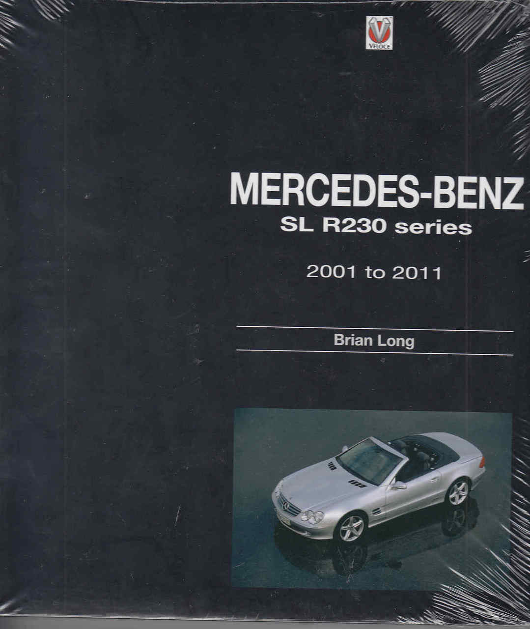 Mercedes-Benz SL R230 series 2001–2011 book cover with small car image