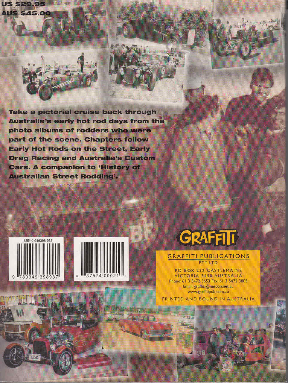Australia's Hot Rod Heritage  - back