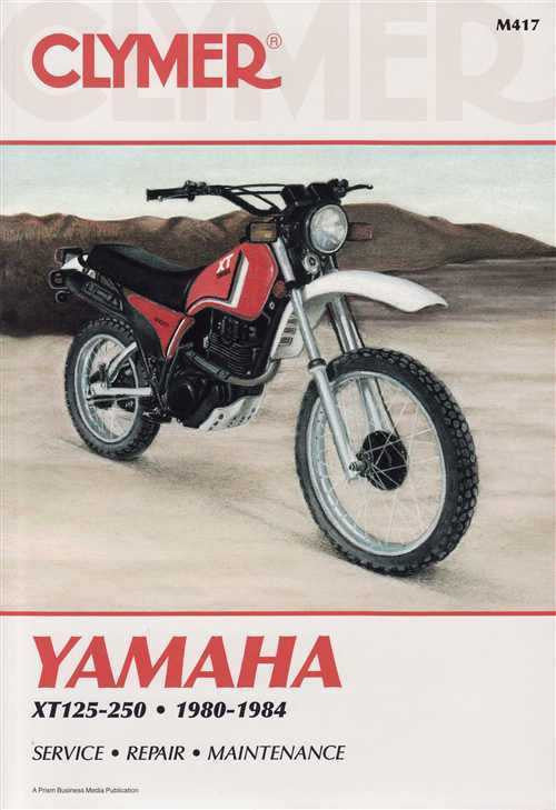 Yamaha XT125, XT200, XT250 1980 - 1984 Workshop Manual