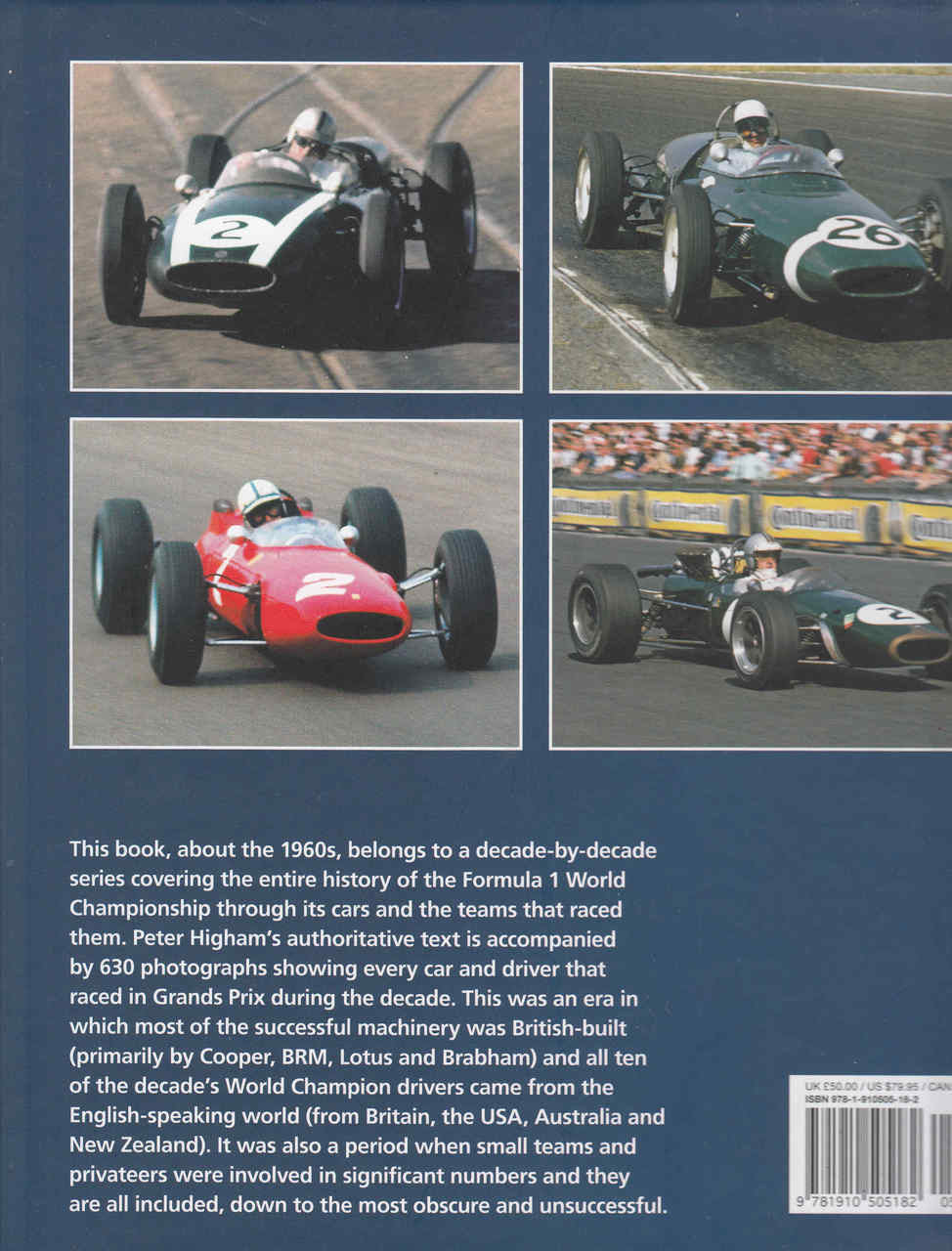 Formula 1 Car By Car 1960 - 69 (9781910505182) - bnack