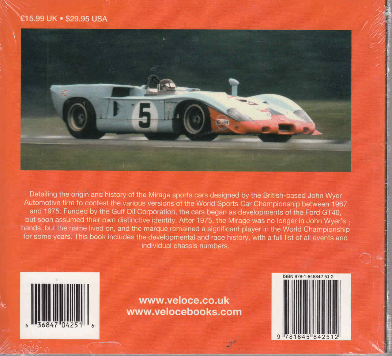 Gulf - Mirage 1967 to 1982 WSC Giants Series - back