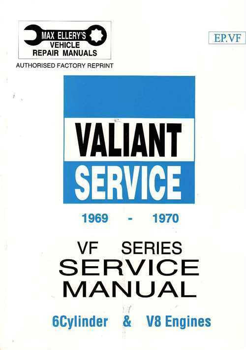 Valiant VF 1969 - 1970 Workshop Manual