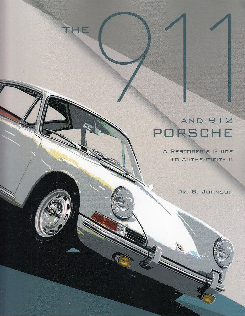 Porsche 911/912 authenticity guide book, gray sports car cover with blue lettering