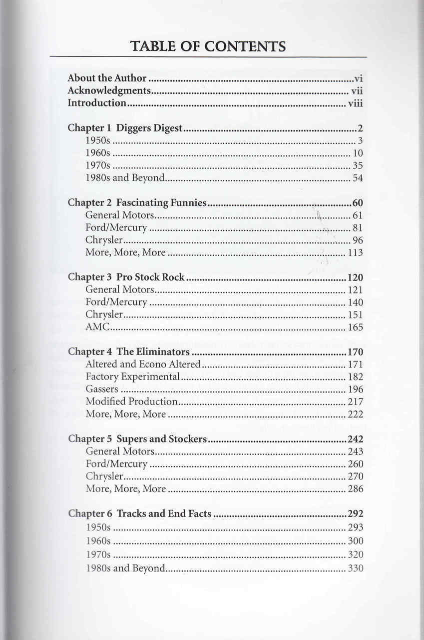 1001 Drag Racing Facts: The Golden Age Of Top Fuel, Funny Cars, Door Slammers & More (9781613251911) - cont