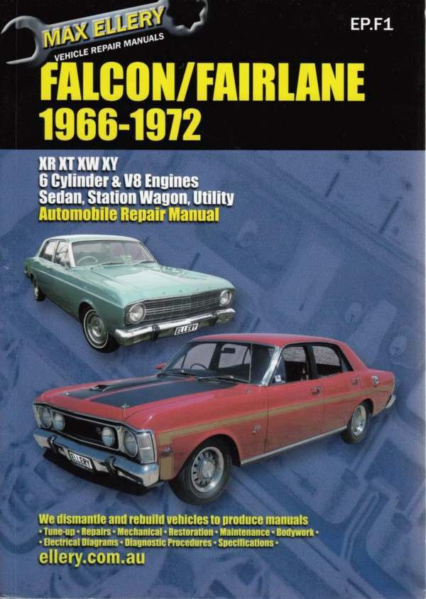 Ford Falcon, Fairlane XR - XT - XW - XY 1966 - 1972 Workshop Manual