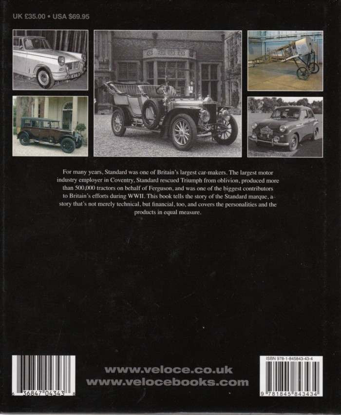 The Book Of The Standard Motor Company Back Cover