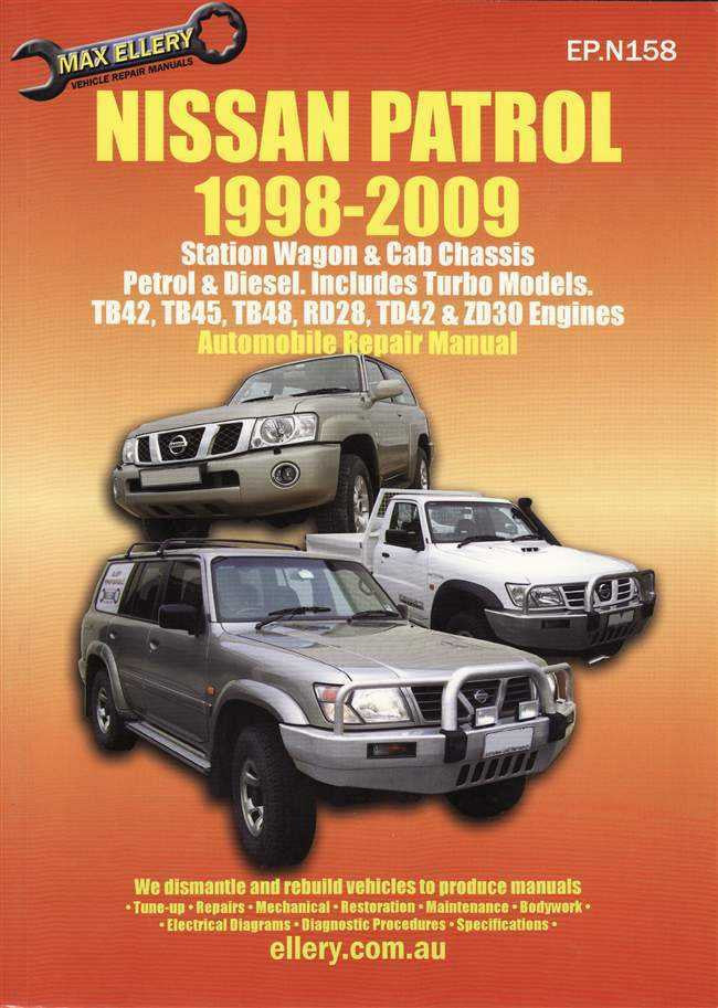 Nissan Patrol Petrol, Diesel (Incl. Turbo Models) 1998 - 2009 Workshop Manual