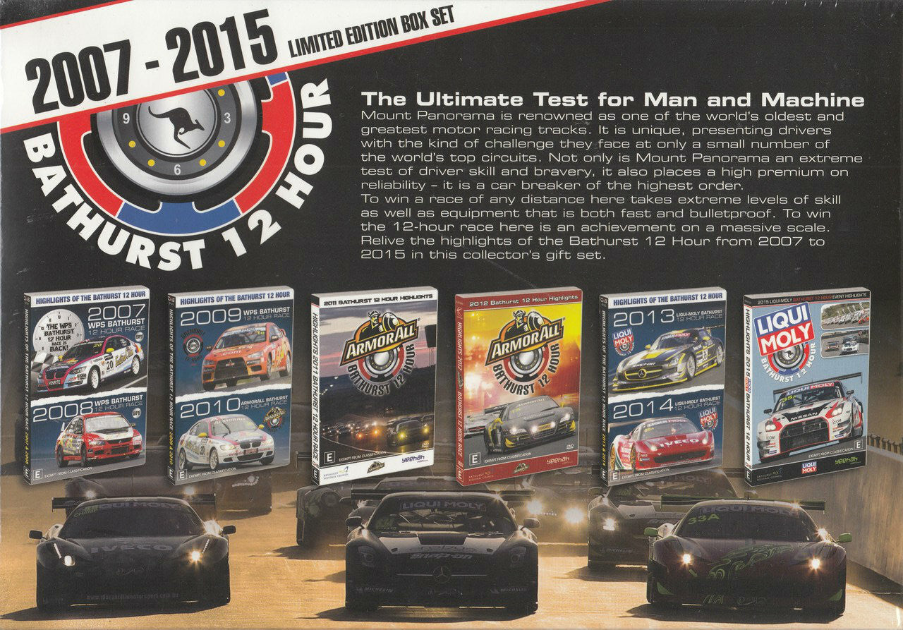 Bathurst 12 Hour 2007 - 2015 – Ultimate Test for Man & Machine - Limited Edition DVD SET
