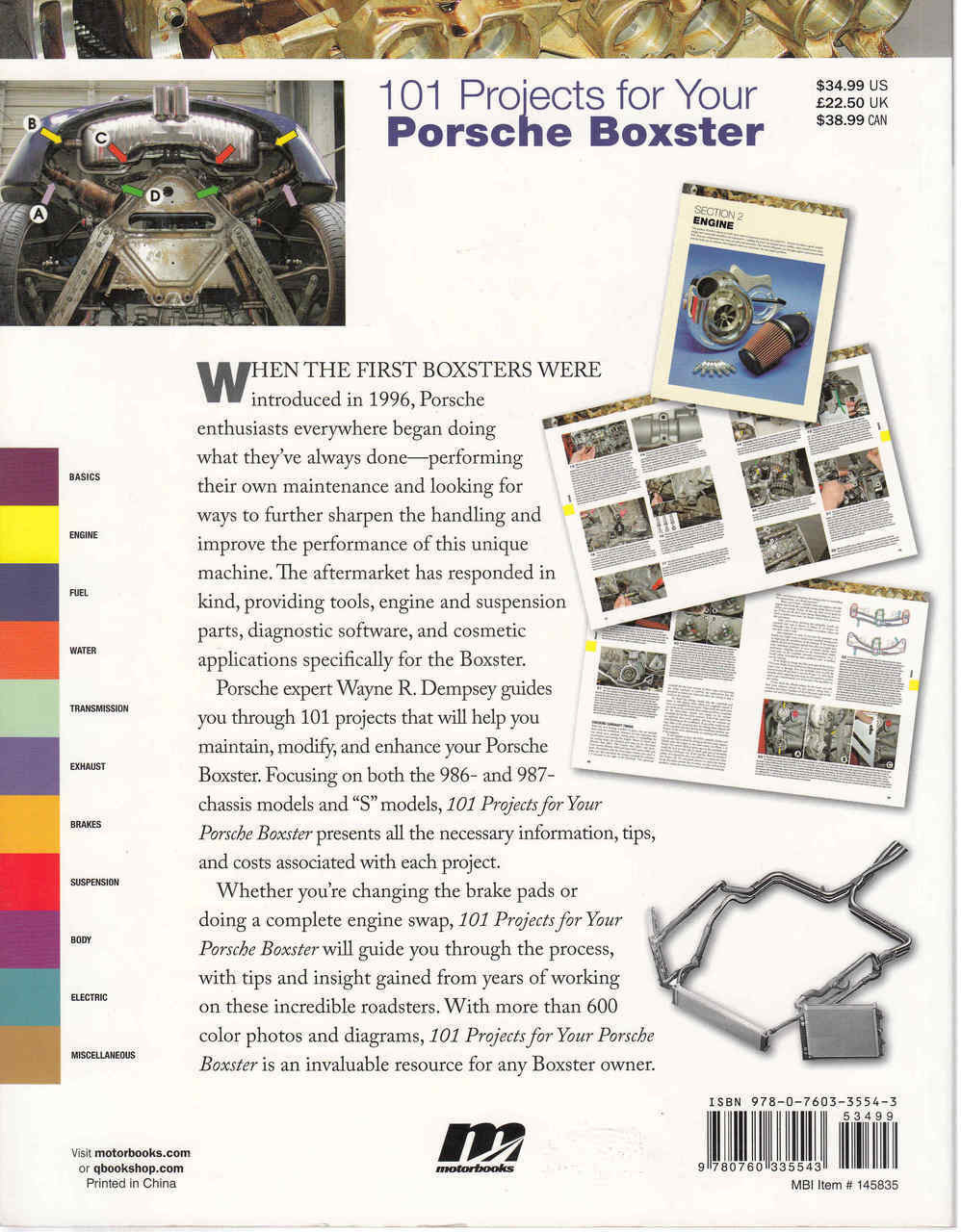 101 Projects For Your Porsche Boxter (9780760335543)  - back