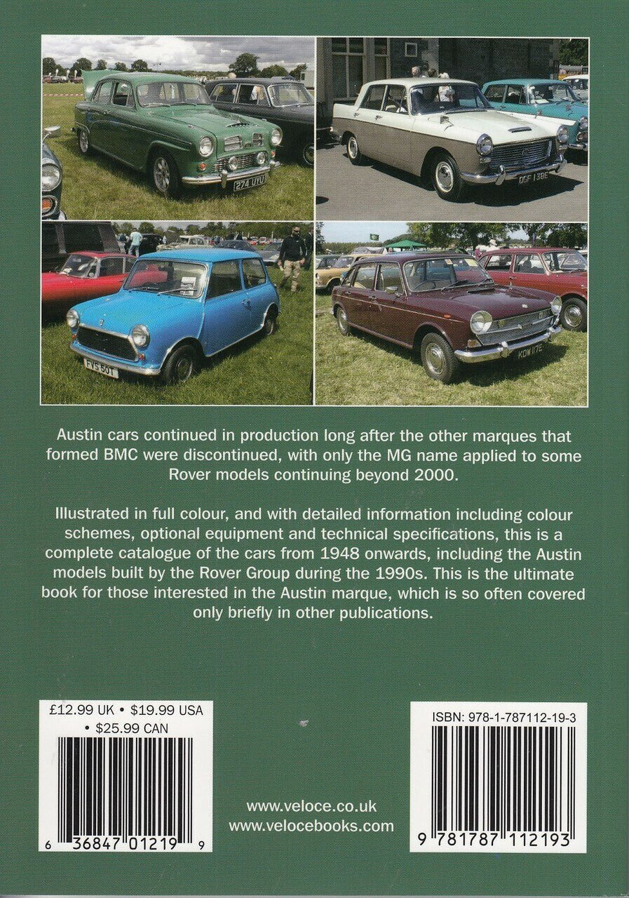 Austin Cars 1948 to 1990 A Pictorial History (9781787112193)
