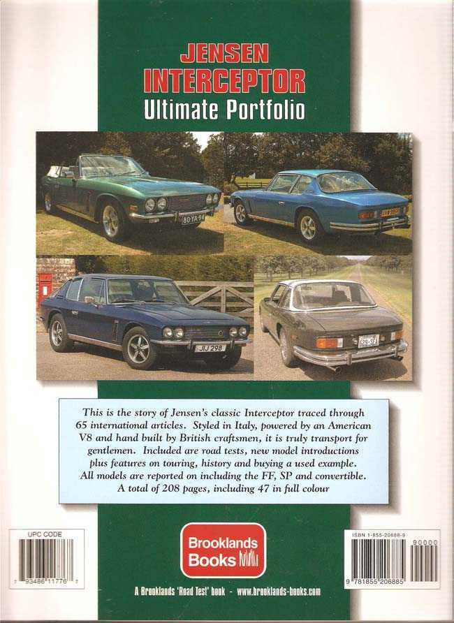 Jensen Interceptor 1966 - 1992 Ultimate Portfolio