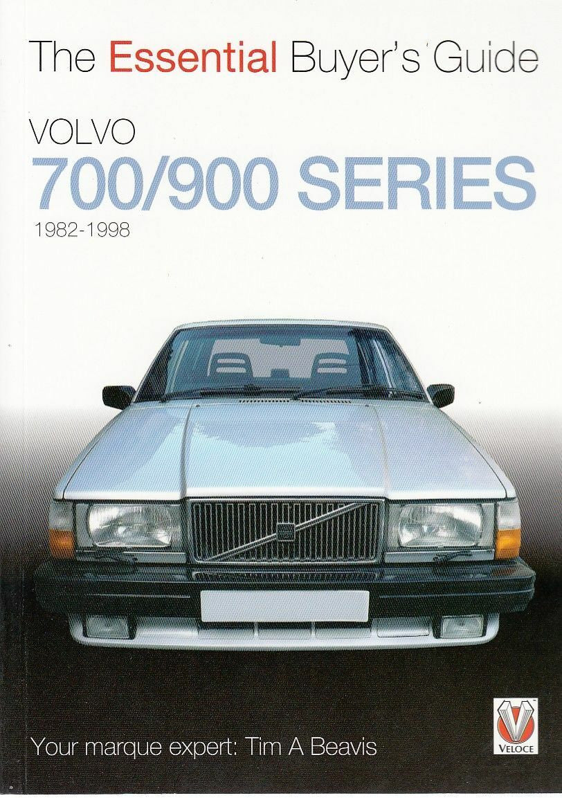 Volvo 700/900 Series buyer's guide book cover with blue car photo