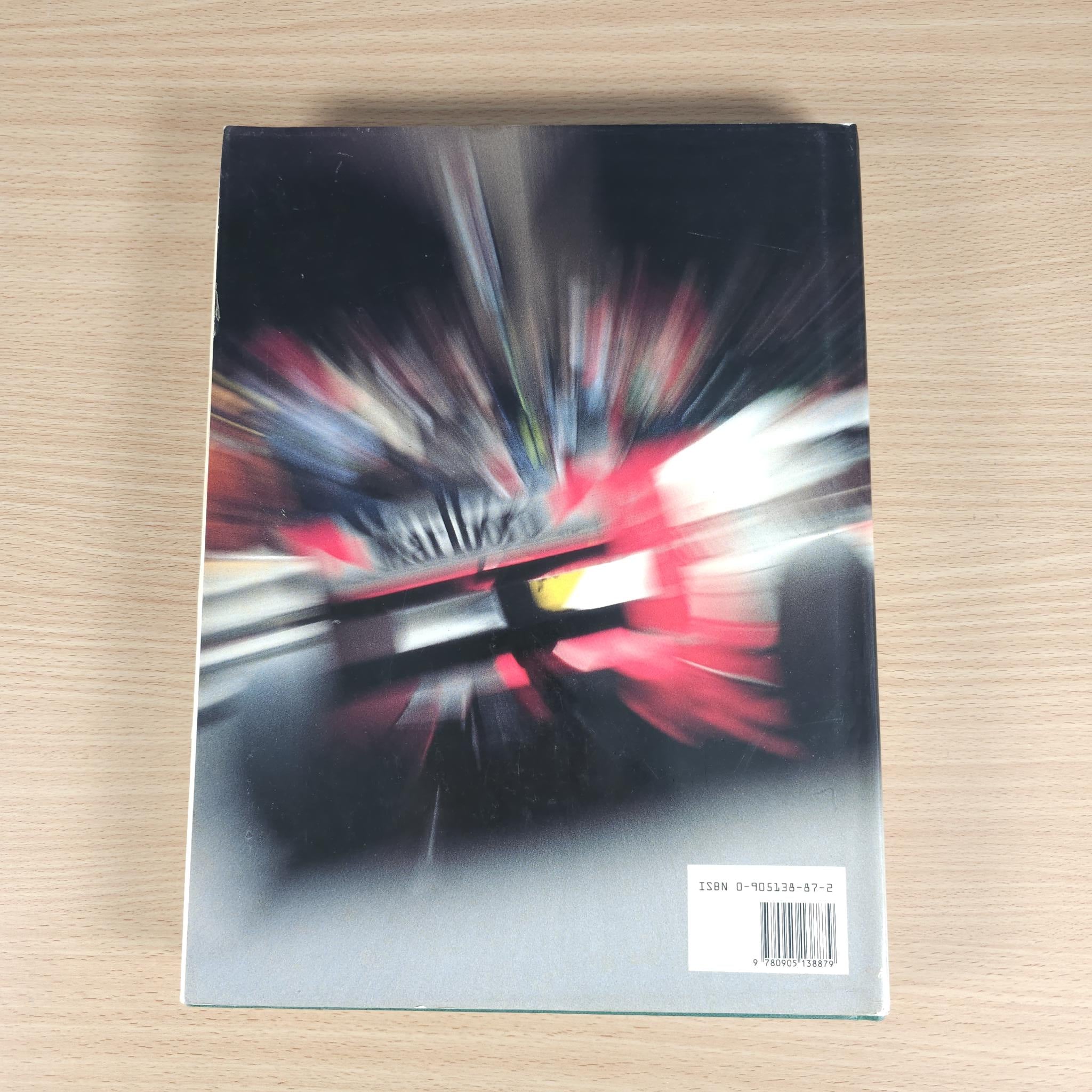 Autocourse 1991-92 book back cover with motion-blur racing photo