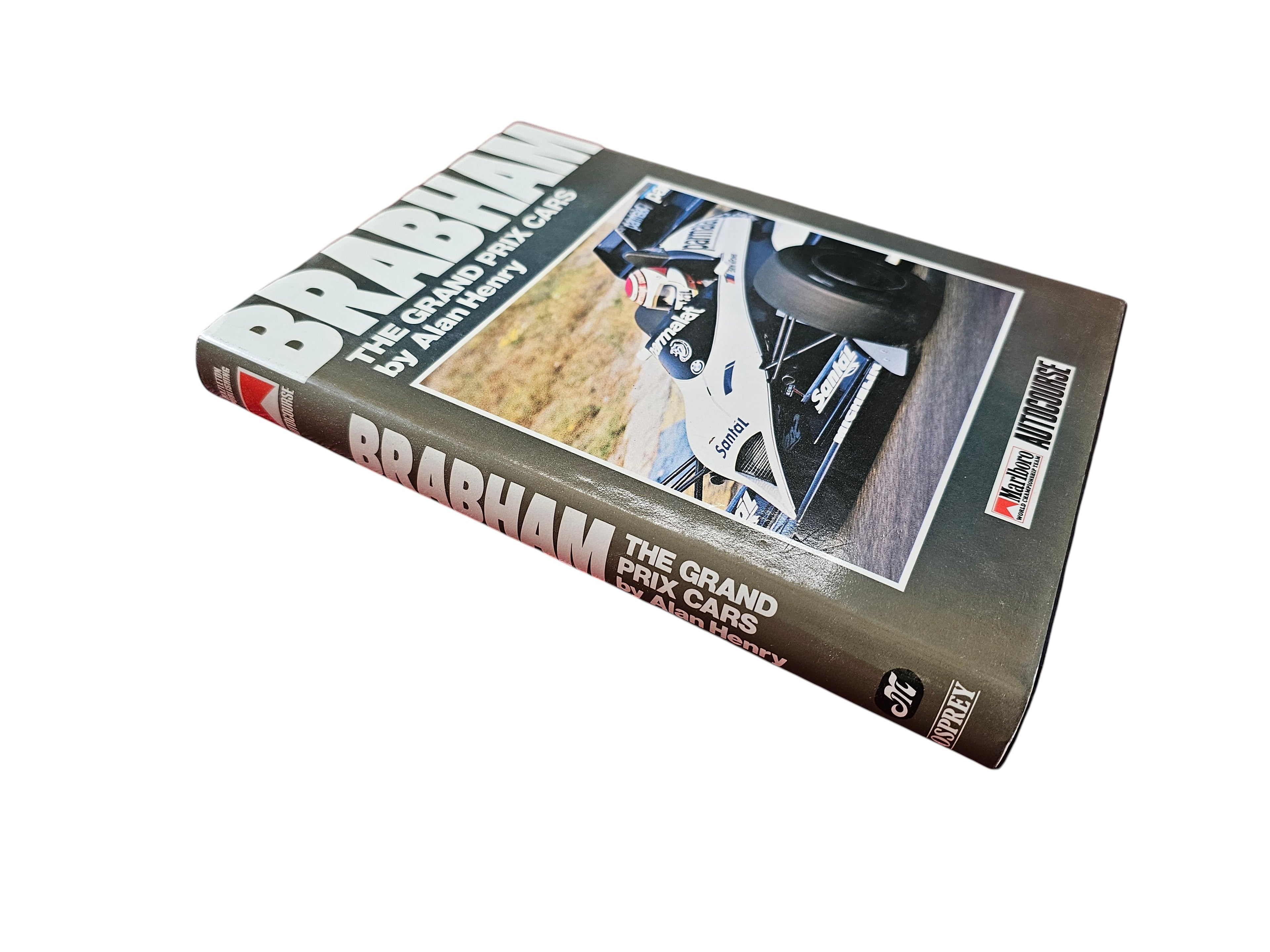 Brabham The Grand Prix Cars hardcover book shown from the side with cover title