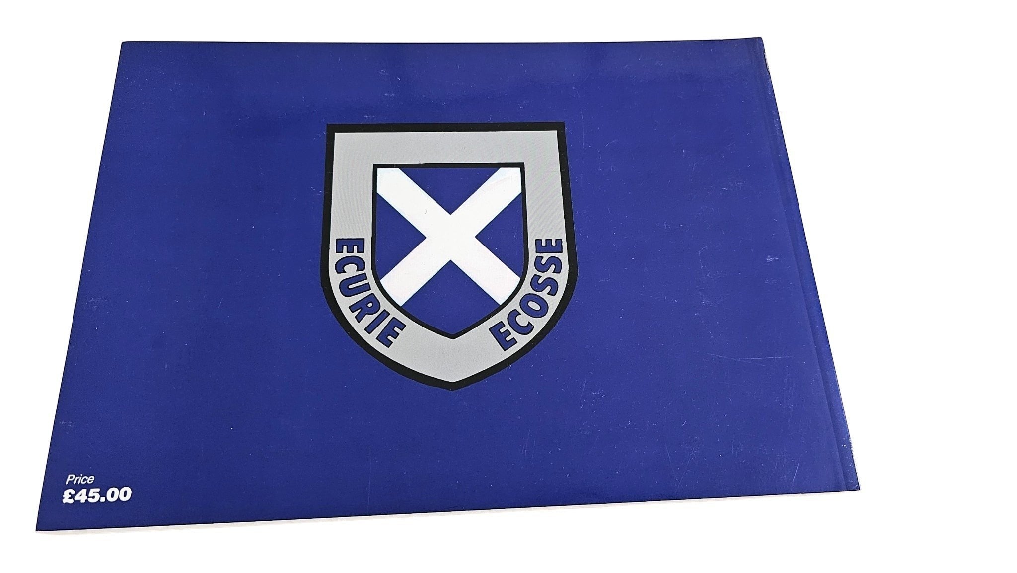 Automoto Bookshop Ecurie Ecosse motor racing history book featuring the blue team crest on the cover