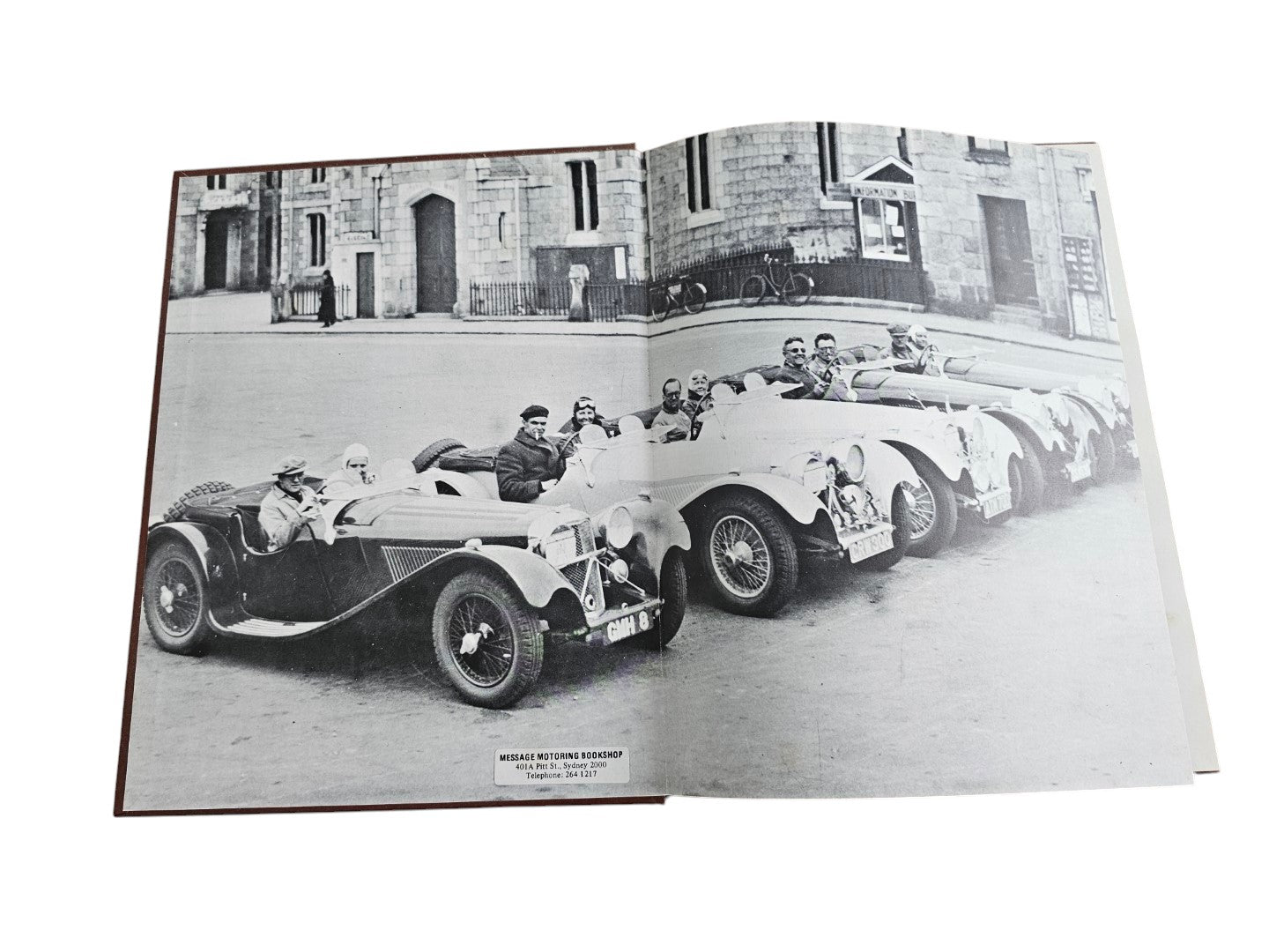 Automoto Bookshop vintage Jaguar SS90 and SS100 hardcover book featuring black and white classic car photography