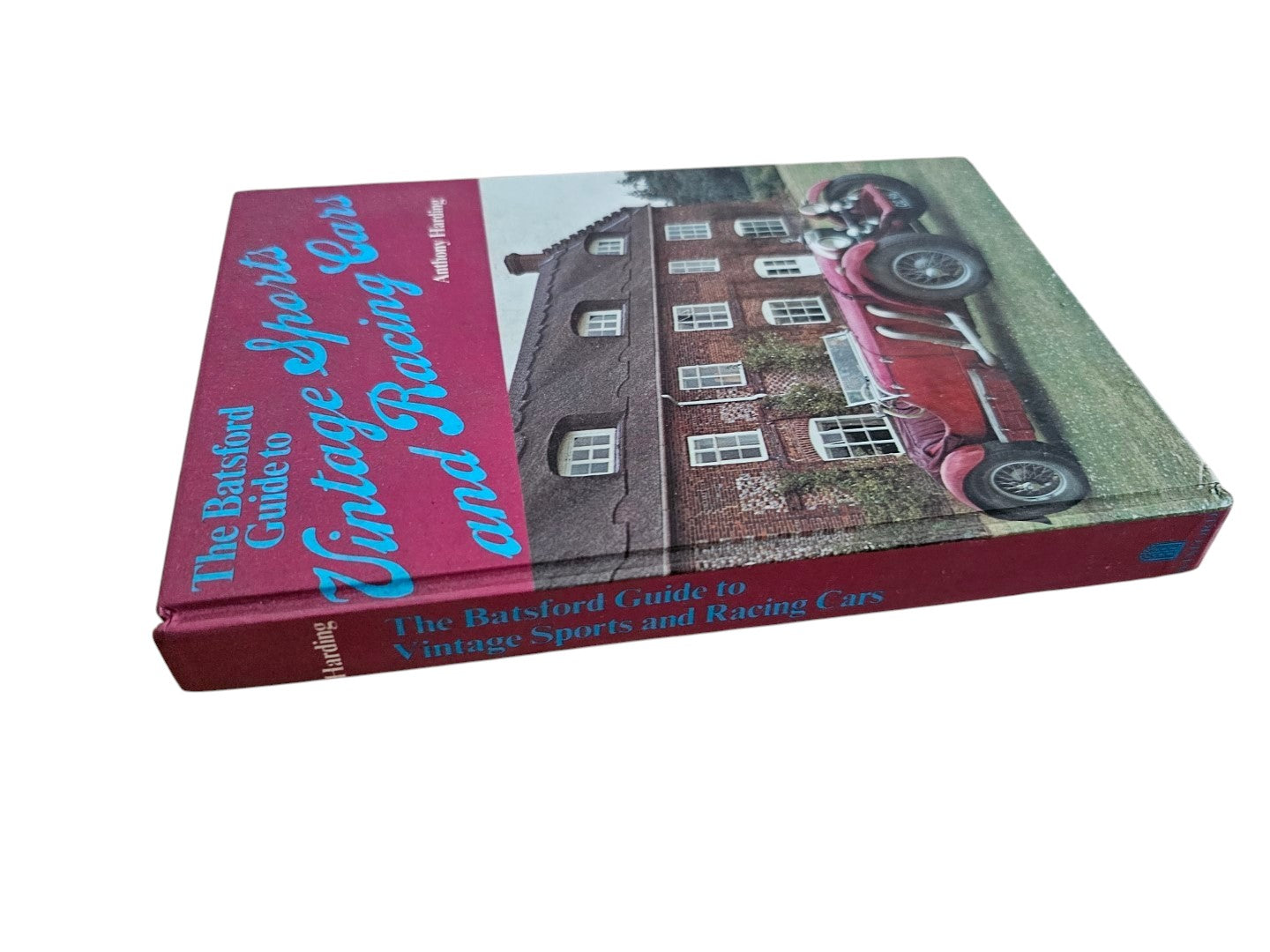 Automoto Bookshop vintage paperback guide to sports and racing cars by Anthony Harding, featuring a red car cover.